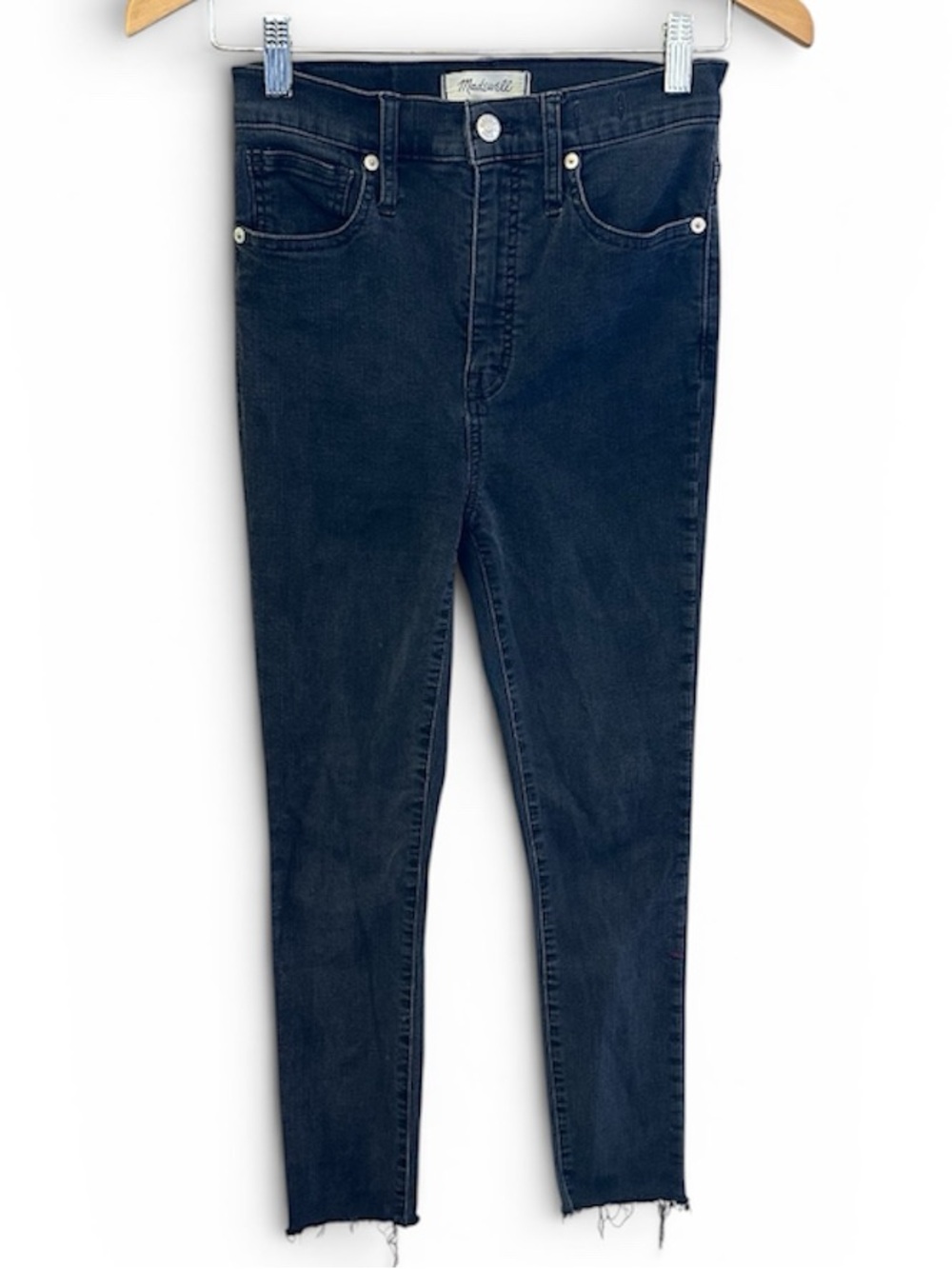 Madewell Black 11” High-Rise Skinny Jeans